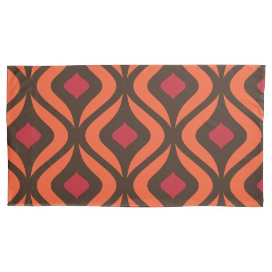 70s抽象芸術幾何形状パターン 枕カバー (正面左)