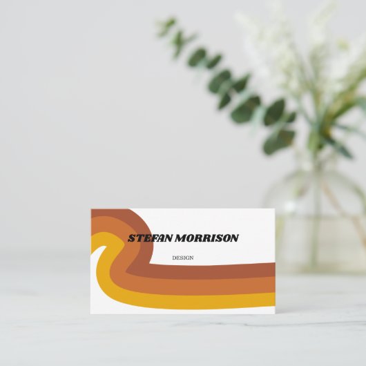 70s渦巻の名刺 名刺 (スタンド正面)