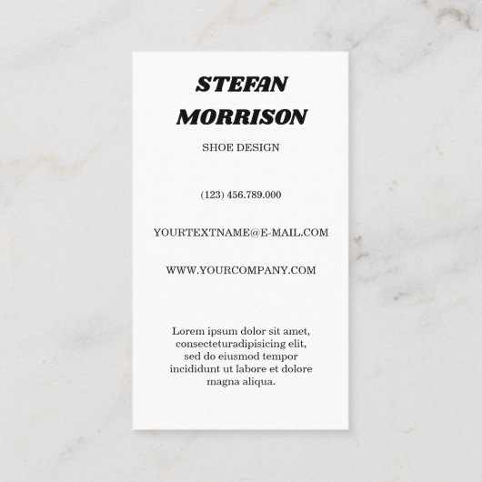 70s渦巻の名刺 名刺 (裏面)