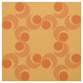 70s渦巻形のなオレンジパターン ファブリック (見本)