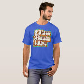 70s衣装ハロウィーンレトロディスコ踊りディヴァ tシャツ (正面フル)