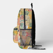 70s音楽コンサートチケットBackpack プリントバックパック (右)