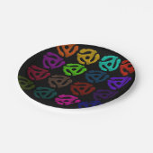 70s 45ビニールプラスチック挿入物の記録パターン ペーパープレート (アングル)