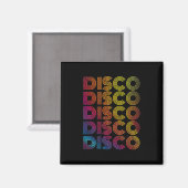 70's 80sディスコ踊りパーティーヴィンテージレトロオールドSch マグネット (正面/裏面)