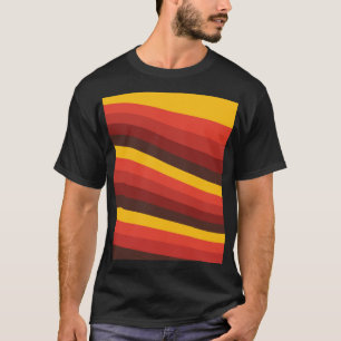70s 80sレトロ色パレット青 tシャツ