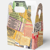 70s 80s音楽コンサートチケットスタブ好意ギフトボックス フェイバーボックス (見開き)