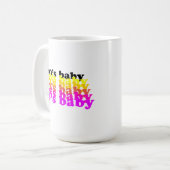 70'S baby funny birthday present born 1970 - 1979  コーヒーマグカップ (正面左)