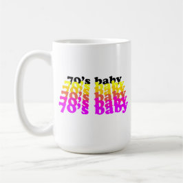 70'S baby funny birthday present born 1970 - 1979  コーヒーマグカップ