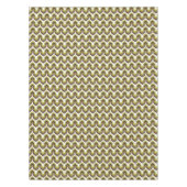 70s Bold Modern Retro Ogee Motif in Greens テーブルクロス (正面)