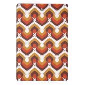 70s Bold Retro Modern Motif in Orange & Brown ミニクリップボード (裏面)