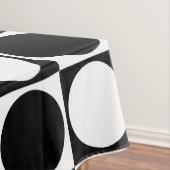 70s Checks and Circles Black and White テーブルクロス (インサイチュ)