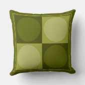 70s Checks and Circles Green クッション (裏面)