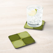 70s Checks and Circles Green コースター (右側)