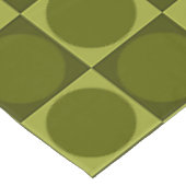 70s Checks and Circles Green テーブルクロス (アングル)