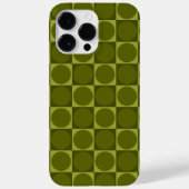 70s Checks and Circles Green Case-Mate iPhoneケース (裏面)
