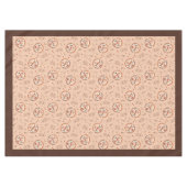 70s Christmas Tablecloth Peace Love Pastel Look テーブルクロス (正面(横))