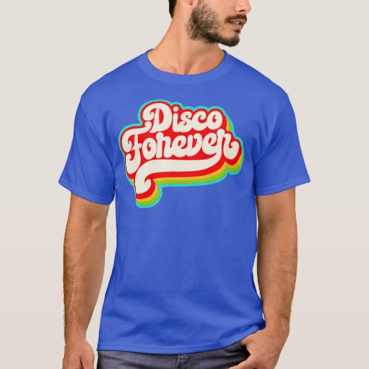 70s Costume Halloween Retro Disco Forever Shirt Tシャツ (正面)