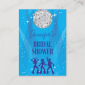 70s Disco Dancing Queen Bridal Shower Registry エンクロージャーカード (裏面)