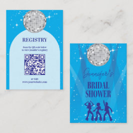70s Disco Dancing Queen Bridal Shower Registry エンクロージャーカード