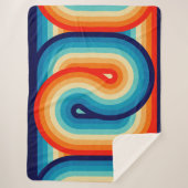 70s Double Wave シェルパブランケット (正面)