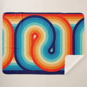 70s Double Wave シェルパブランケット (正面(横))