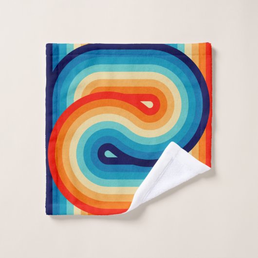 70s Double Wave バスタオルセット (ウォッシュタオル)