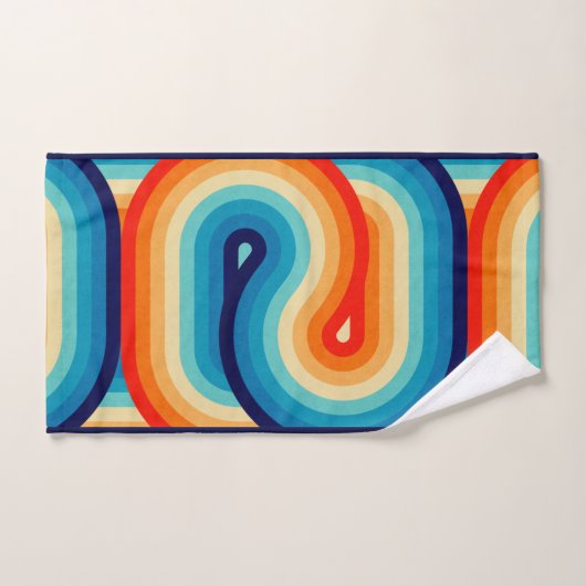 70s Double Wave バスタオルセット (ハンドタオル)