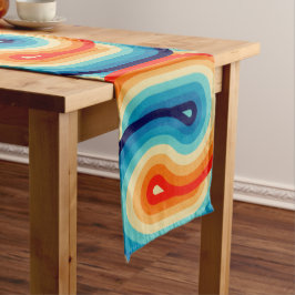 70s Double Wave ロングテーブルランナー