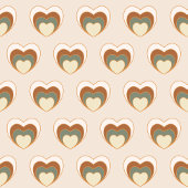 70s Floral Table Runner Pastel Elegance ロングテーブルランナー