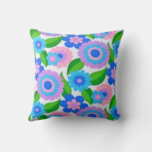 70s FLOWERS クッション (裏面)