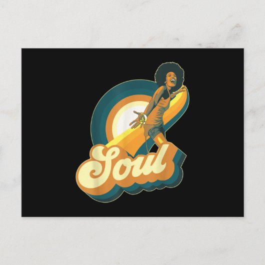 70s Funk Afro Disco Soul 案内ポストカード (正面)