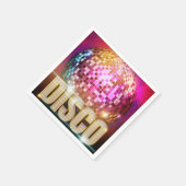 70's Glitzy Disco Ball|レトロディスコダンスパーティー スタンダードカクテルナプキン (角)