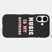 70s Groovyタイポグラフィ – 音楽は私のボーイフレンド Case-Mate iPhoneケース (裏面 (横))