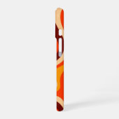 70s Groovy Wave Vibe iPhone 16ケース (左側面)