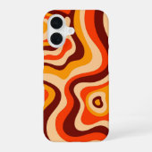 70s Groovy Wave Vibe iPhone 16ケース (裏面)