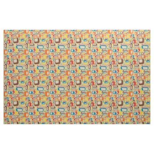 70s mod squares fabric ファブリック (ファットクウォーター)