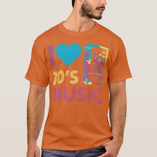 70's Music I love 70's Music Music Audio Cassette Tシャツ (正面)