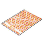 70s nostalgia notebook groovy optical pattern ノートブック (左側)
