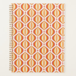70s nostalgia planner groovy optical pattern プランナー手帳