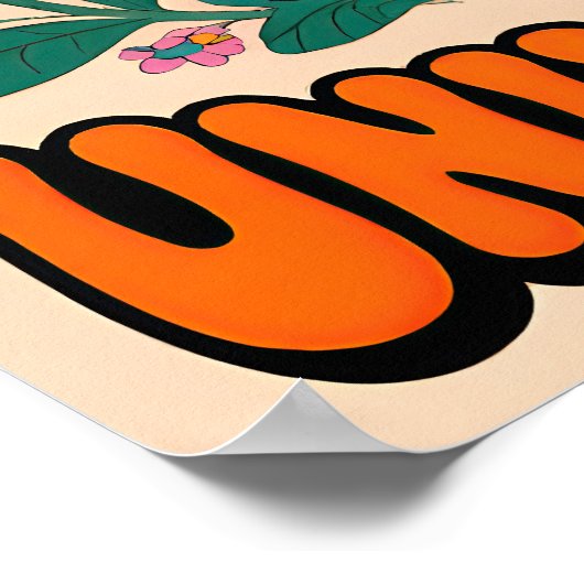 70s Peace symbol  Pop Art ポスター (角)