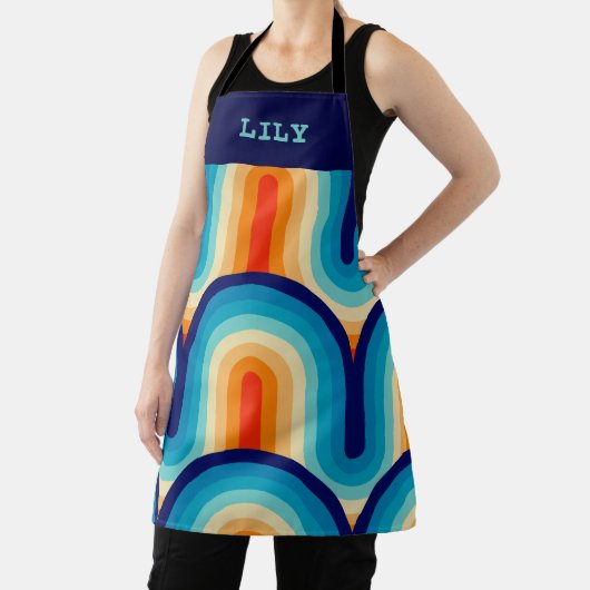 70s Rainbow Curves エプロン (インサイチュ)