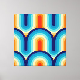 70s Rainbow Curves キャンバスプリント