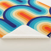 70s Rainbow Curves シェルパブランケット (3/4)