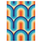 70s Rainbow Curves テーブルクロス (正面)