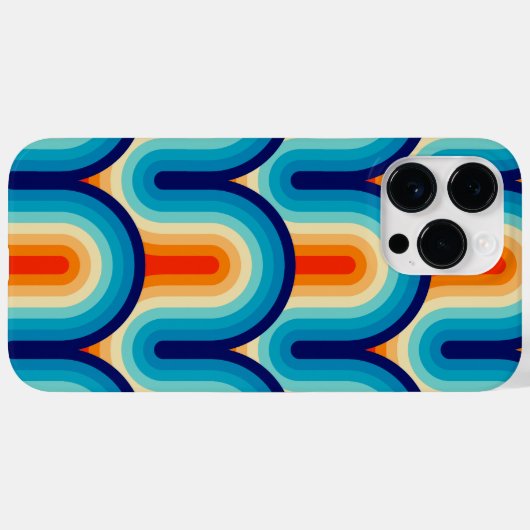 70s Rainbow Curves Case-Mate iPhoneケース (裏面 (横))