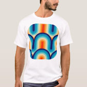 70s Rainbow Curves Tシャツ (正面)