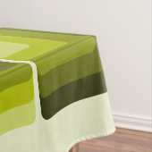 70s Rainbow Squares Monochrome Green テーブルクロス (インサイチュ)