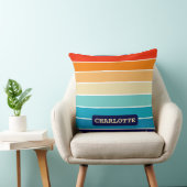 70s Rainbow Stripes クッション (椅子)