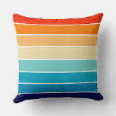 70s Rainbow Stripes クッション (裏面)