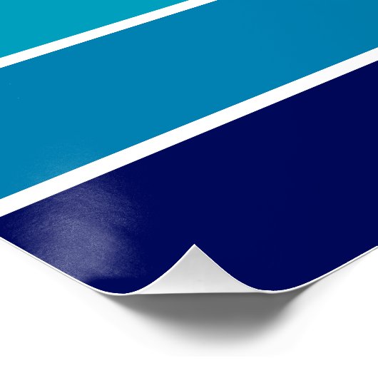 70s Rainbow Stripes ポスター (コーナー)